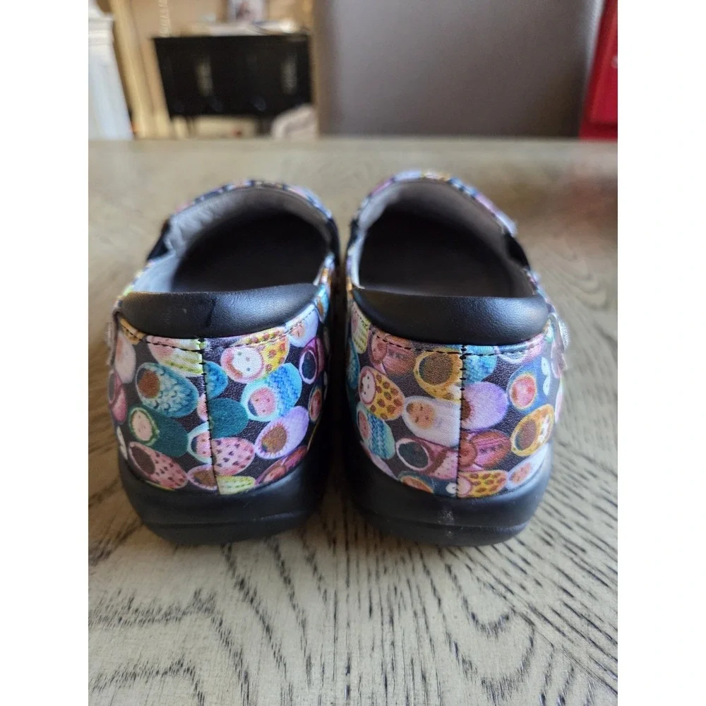 Alegria Clogs Nursing Shoes Size 37-6.5/7 Multicolor Babies Comfort Leather - Picture 9 of 16